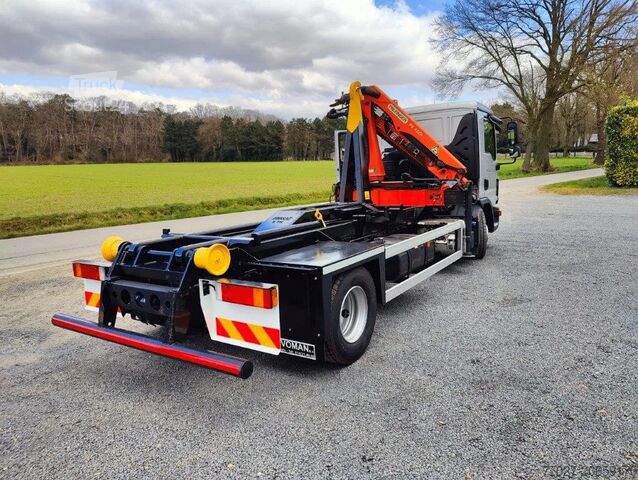 Hakenarmsystem MAN TGL 12.250 Containersysteem Jimeca met kraan Pa...