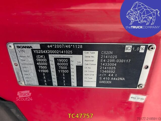Matières dangereuses Scania S 410