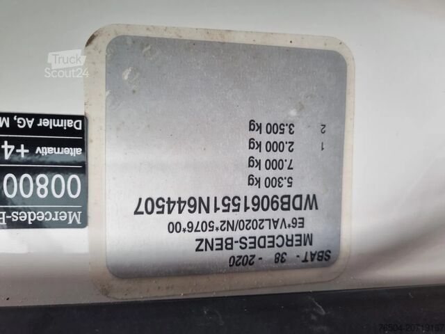 حقيبة سفر Mercedes-Benz Sprinter 513 CDI Koffer 21kub 130 pk Euro 5B GV...
