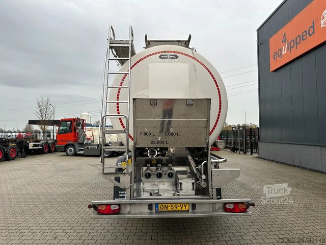 Cisterna s potravinami Van Hool LEBENSMITTEL / 39.000L / 3-KAMMER / INOX / NL-A...
