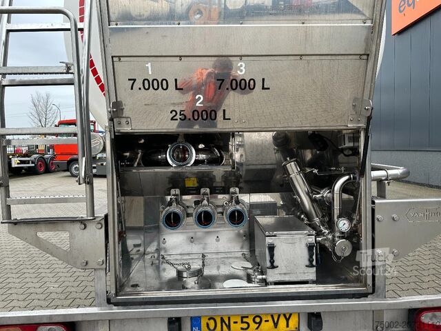 Cisterna s potravinami Van Hool LEBENSMITTEL / 39.000L / 3-KAMMER / INOX / NL-A...