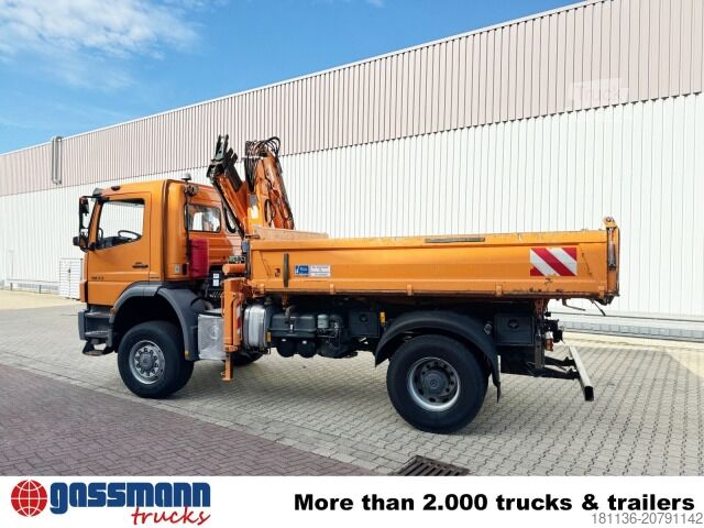 Camião basculante Mercedes-Benz Axor 1833 AK 4x4, Winterdienstausstattung, Kran