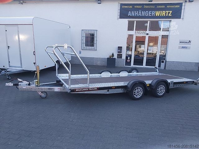 Autotransportieris Brian James Trailers A4 Motorsport Trailer Aluf. Reifenregal
