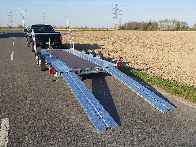 Autotransportieris Brian James Trailers A4 Motorsport Trailer Aluf. Reifenregal