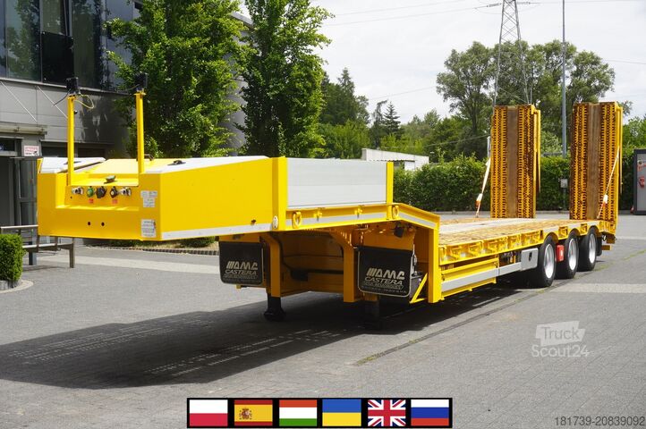 Alçak platform AMC CASTERA S/R 38T semi-trailer / steering