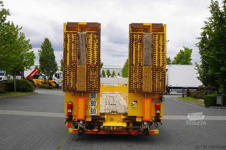 Alçak platform AMC CASTERA S/R 38T semi-trailer / steering