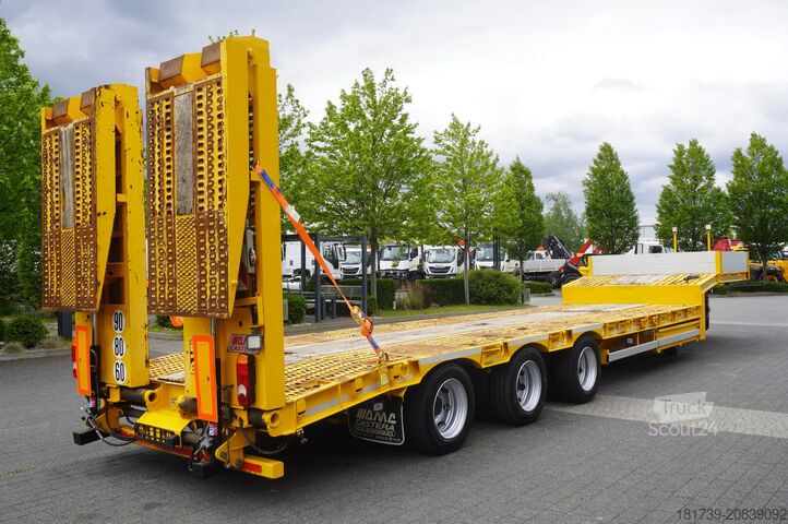 Alçak platform AMC CASTERA S/R 38T semi-trailer / steering