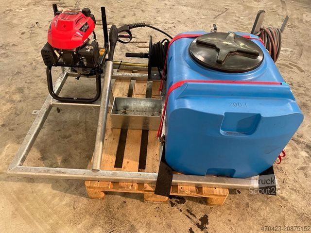 Semi-remorque à plancher roulant  mobile Wascheinrichtung (z.B. Walking Floor)