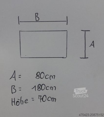 Semi-remorque à plancher roulant mobile Wascheinrichtung (z.B. Walking Floor)