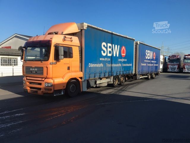 LKW mit Pritsche & Plane MAN TGA 24.440 Volumenzug