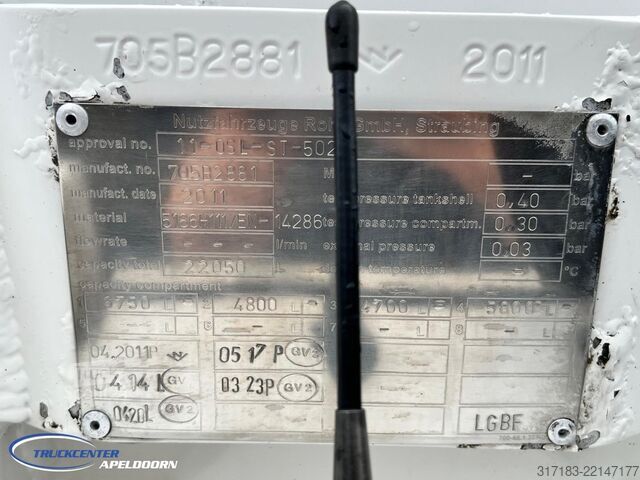 Tanker Volvo FH 500 22150 Liter ADR, 4 Comp, Retarder, 6x2, ...