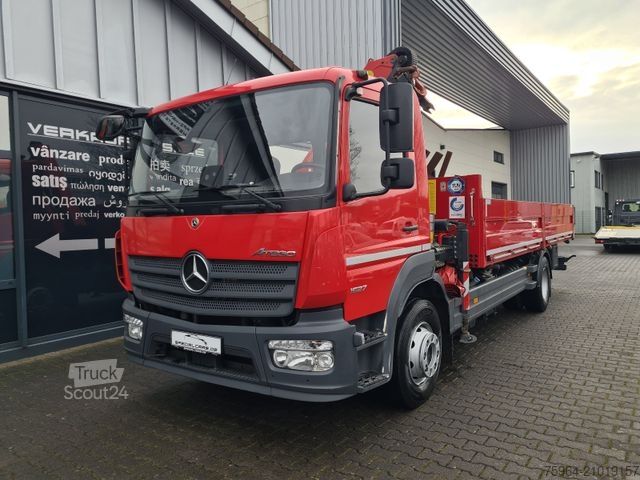 Бортовой грузовик MERCEDES-BENZ Atego 1527 - Pritsche + Palfinger Kran mit FB