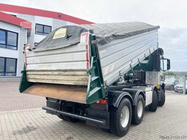 Camion-benne tricar Mercedes-Benz Arocs 3243 K 8x4 Arocs 3243 K 8x4, Ressenig Thermo Alukipper 3-S