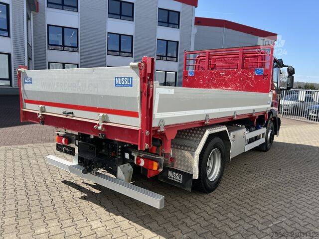 Camion-benne tricar Iveco EuroCargo ML140E28K 4x2 EuroCargo ML140E28K 4x2, Nüssli 3-S-Kipper, 2 x AHK