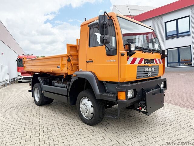 Camion-benne tricar MAN 14.225 LAK 4x4 BB 14.225 LAK 4x4 BB, Winterdienstausstattung