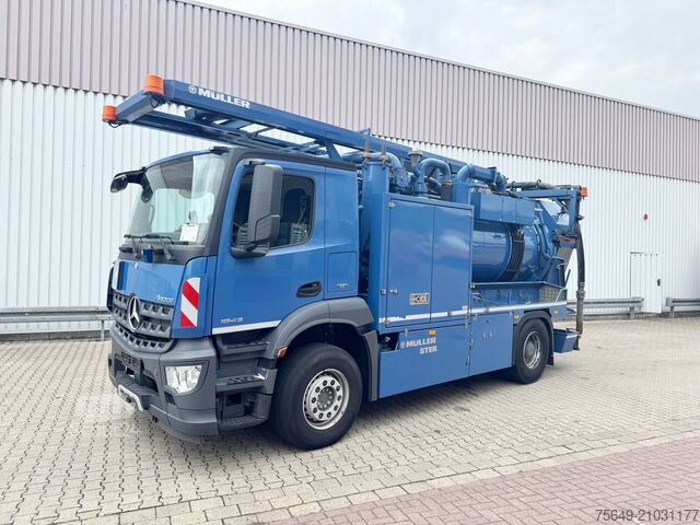 Spezial-LKW Mercedes-Benz Arocs 1843 L 4x2 Arocs 1843 L 4x2, Müller Canalmaster ca. 8m³, Standheizung, Funk