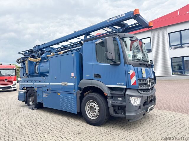 Spezial-LKW Mercedes-Benz Arocs 1843 L 4x2 Arocs 1843 L 4x2, Müller Canalmaster ca. 8m³, Standheizung, Funk