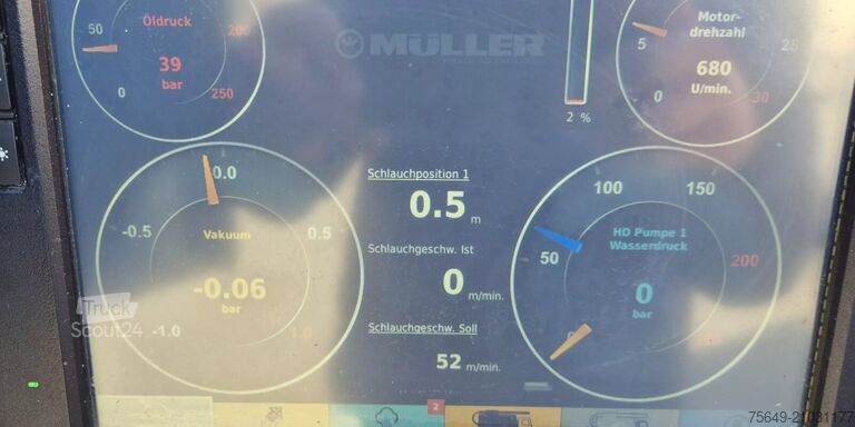 Spezial-LKW Mercedes-Benz Arocs 1843 L 4x2 Arocs 1843 L 4x2, Müller Canalmaster ca. 8m³, Standheizung, Funk