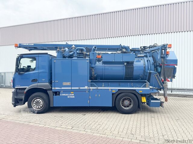 Spezial-LKW Mercedes-Benz Arocs 1843 L 4x2 Arocs 1843 L 4x2, Müller Canalmaster ca. 8m³, Standheizung, Funk