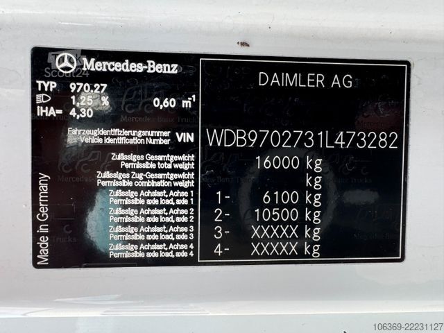 Вакуумная автоцистерна MERCEDES-BENZ Atego 1624 4x2 DSU kombiline 5400 L