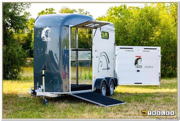 Arklių pervežimo priekaba Cheval Liberté Touring XL Frontausstieg / Sattelkammer