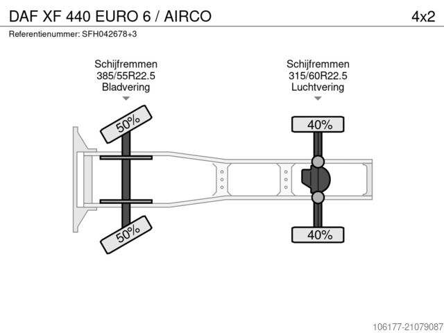 Standaard-SZM DAF XF 440 EURO 6 / AIRCO