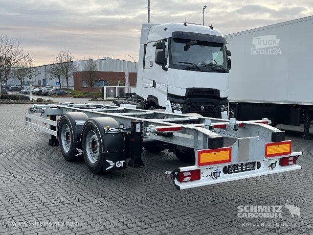 Swap chassis trailer GT Trailers Zentralachsanhänger Wechselfahrgestell Standard