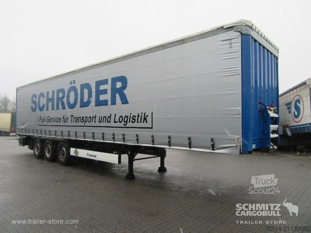 Open semitrailer with tarp Krone Curtainsider Coil