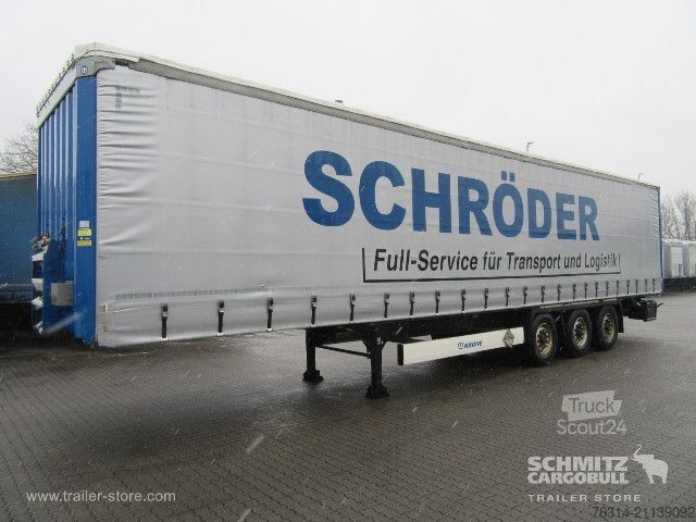 Open semitrailer with tarp Krone Curtainsider Coil