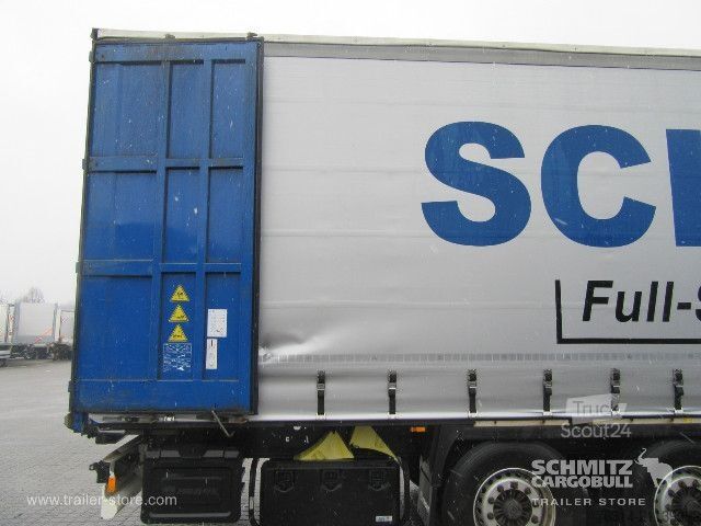 Open semitrailer with tarp Krone Curtainsider Coil