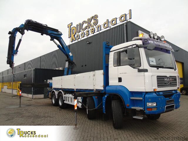 Camion-grue MAN TGA 32.414 + HMF 4220 K4 + JIB 4x + 8X4