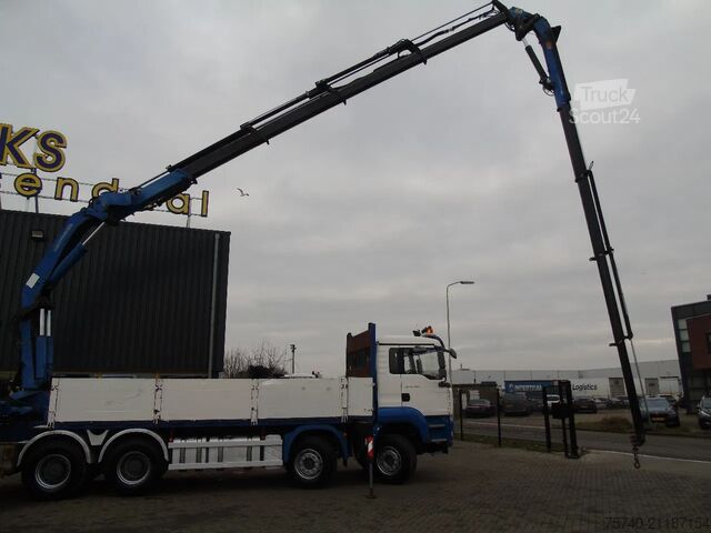 Camion-grue MAN TGA 32.414 + HMF 4220 K4 + JIB 4x + 8X4