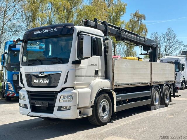 Lastebilmontert kran MAN TGS 26.460 Baustoff Hiab 177 Funk+Sitz Lenk AHK