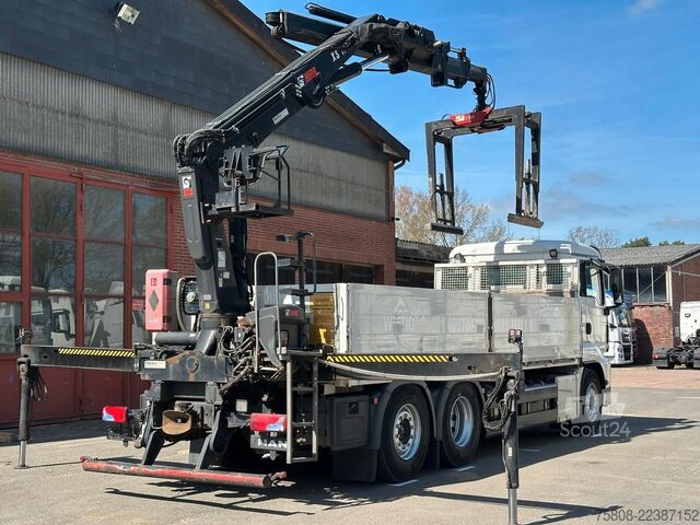 Lastebilmontert kran MAN TGS 26.460 Baustoff Hiab 177 Funk+Sitz Lenk AHK