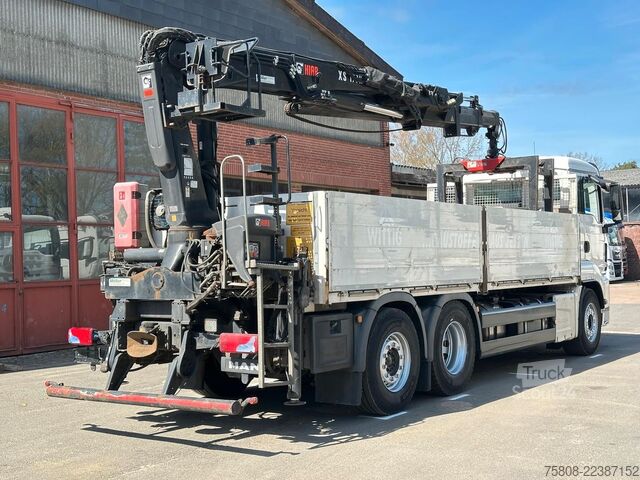 Lastebilmontert kran MAN TGS 26.460 Baustoff Hiab 177 Funk+Sitz Lenk AHK