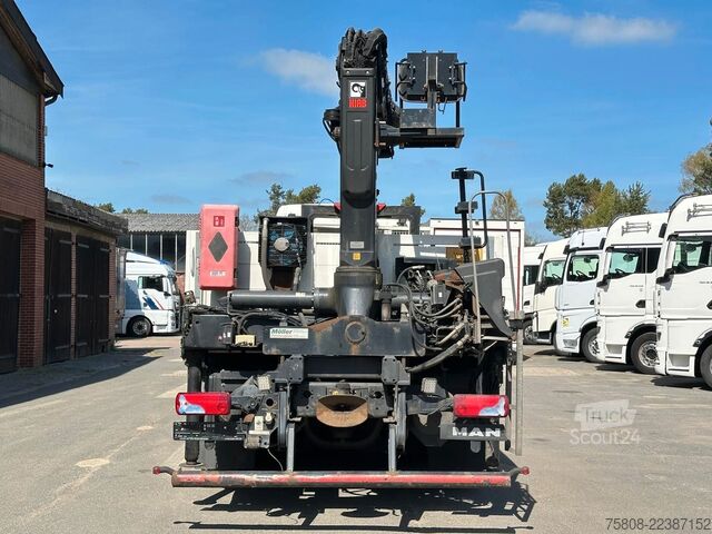 Lastebilmontert kran MAN TGS 26.460 Baustoff Hiab 177 Funk+Sitz Lenk AHK