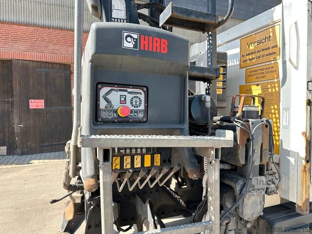 Lastebilmontert kran MAN TGS 26.460 Baustoff Hiab 177 Funk+Sitz Lenk AHK