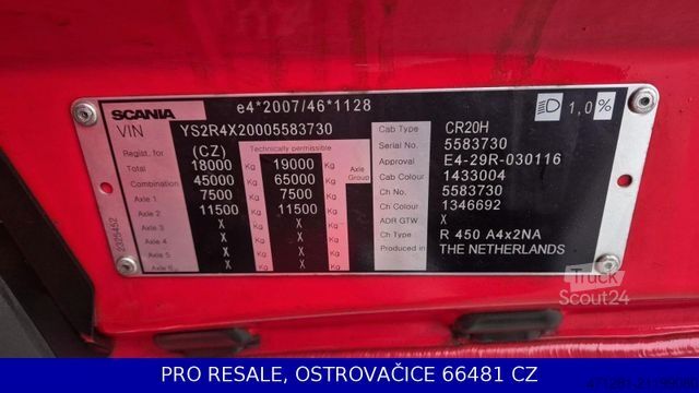 Trattore stradale standard SCANIA R450 N323 NGS TOPLINE E6 + PARKCLIMA + RETARDER