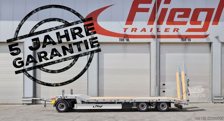 Tieflader Anhänger Fliegl Tiefladeanhänger DTS 300 Parabel/FH 6,5m