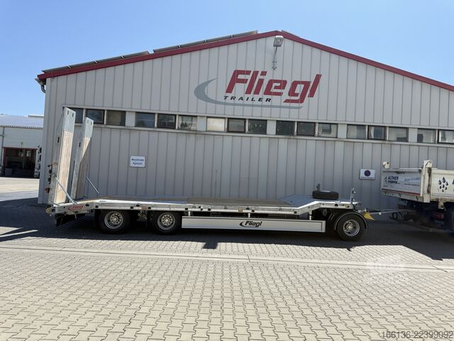 Tieflader Anhänger Fliegl Tiefladeanhänger DTS 300 Parabel/FH 6,5m