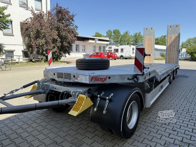 Tieflader Anhänger Fliegl Tiefladeanhänger DTS 300 Parabel/FH 6,5m