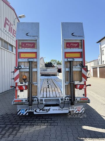 Tieflader Anhänger Fliegl Tiefladeanhänger DTS 300 Parabel/FH 6,5m