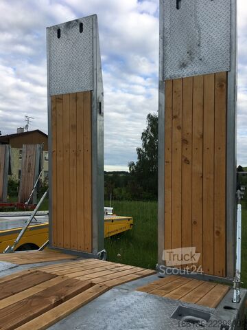 Tieflader Anhänger Fliegl Tiefladeanhänger DTS 300 Parabel/FH 6,5m