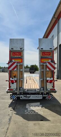 Tieflader Anhänger Fliegl Tiefladeanhänger DTS 300 Parabel/FH 6,5m