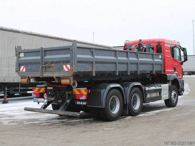 Hákový nosič kontejnerů MAN TGS 26.480, EURO 6, 6X4, HOOK CONTAINER