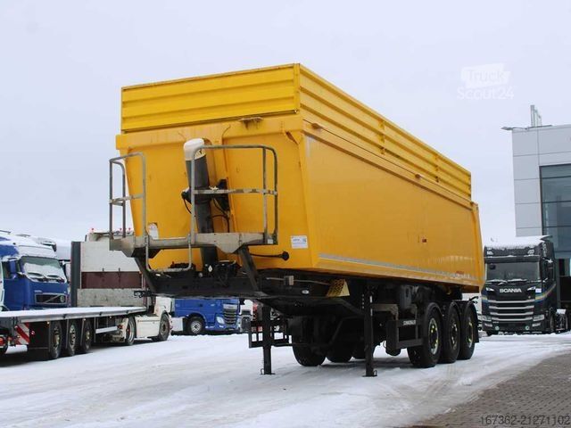 Sklopný návěs SCHWARZMÜLLER KIS 3/E, 2X LIFTING AXLE, SAF, 46m³