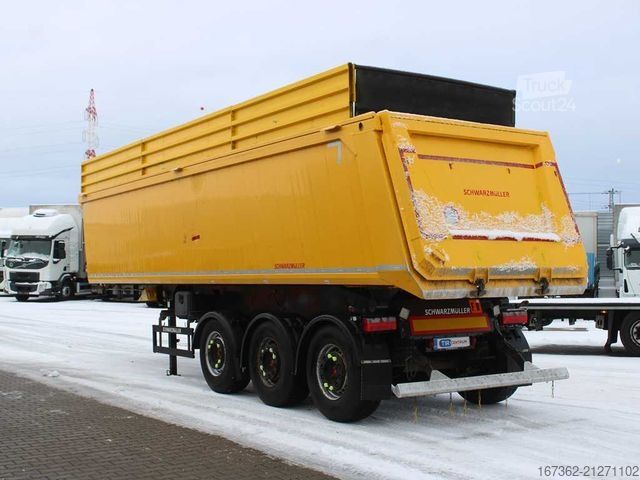 Sklopný návěs SCHWARZMÜLLER KIS 3/E, 2X LIFTING AXLE, SAF, 46m³
