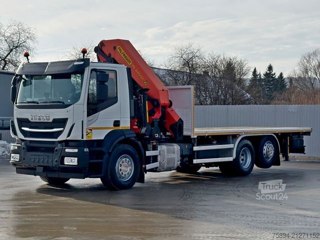 Teherautóra szerelt daru IVECO Stralis 460 PRITSCHE 6,60m +KRAN +FUNK