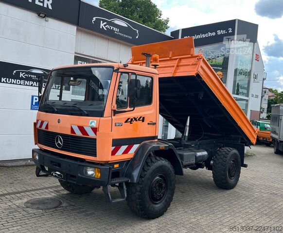 Tresidig tippbil MERCEDES-BENZ 917 AK 3-Seiten-Meiller Kipper mit Allrad 4x4