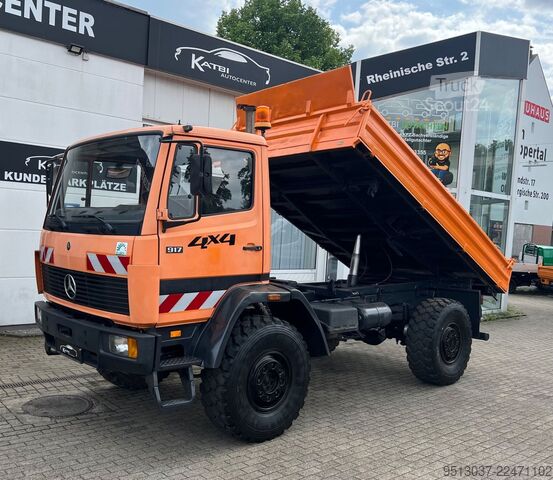 Tresidig tippbil MERCEDES-BENZ 917 AK 3-Seiten-Meiller Kipper mit Allrad 4x4